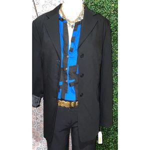 Talbots new long black blazer